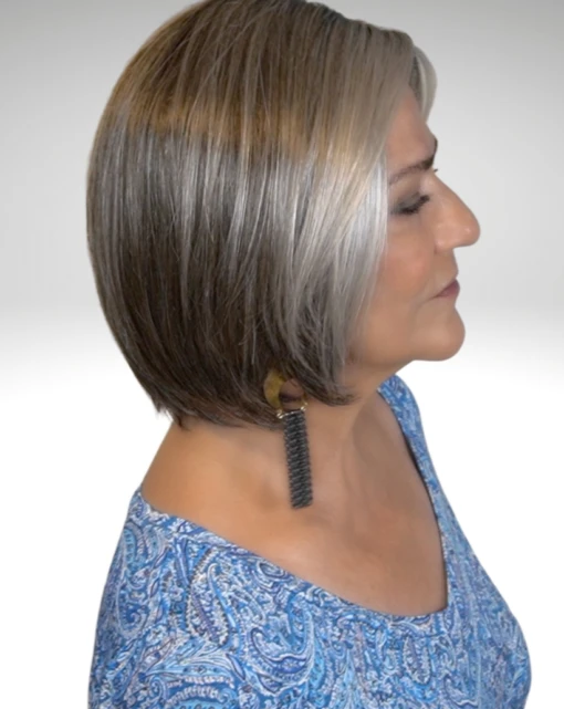 Narano Wig By Ellen Wille | Mono Part -Switch Shine Store EWNARANOMiddleGreyShadedSide