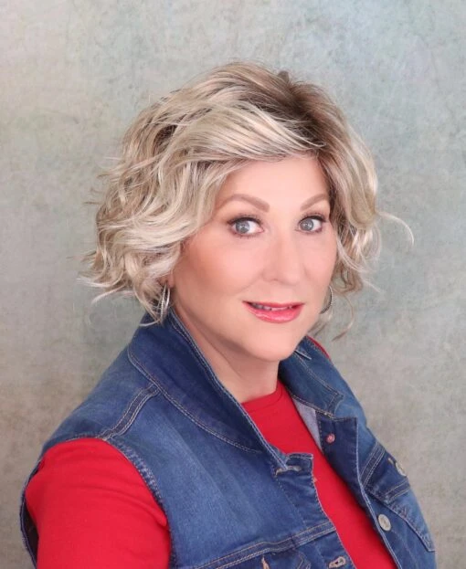 Turn Wig By Ellen Wille | Mono Part -Switch Shine Store TurnChampagnerootedfront