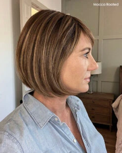 Sing Wig By Ellen Wille | Heat-Friendly Synthetic -Switch Shine Store cSingEWMoccarootedside2