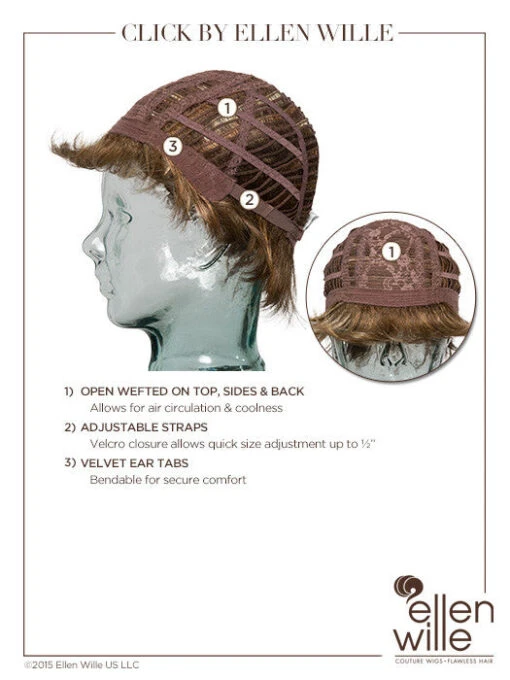 Click Wig By Ellen Wille -Switch Shine Store ewclick cap