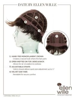 Date | Synthetic Wig (Mono Crown) -Switch Shine Store ewdate 18 lg