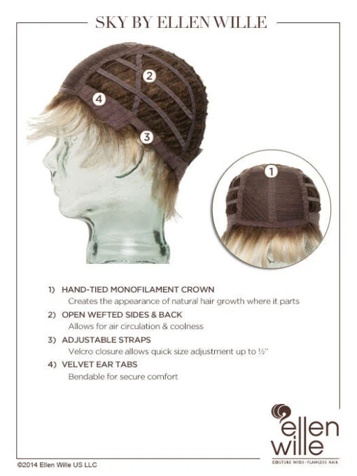 Sky Wig By Ellen Wille | Mono Crown -Switch Shine Store ewsky cap
