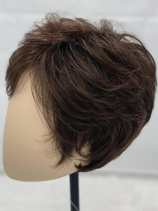 Side | Synthetic Wig (Mono Crown) -Switch Shine Store resized Side DarkChocolateMix 0002s 0003 IMG 2648 1024x1024 c161b072 e251 43fb 8a00 a52208630cf6